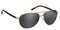 Polarized Gray / No Bifocal/Reader (Plano) ($90) / Gold/Tortoise