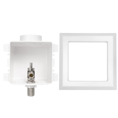 1/2" Sweat Intel, Toilet Outlet Box, with Installed 1/4 Turn Angle Stop Valve Plumbingsell