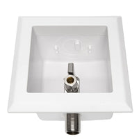 1/2" Sweat Intel, Toilet Outlet Box, with Installed 1/4 Turn Angle Stop Valve Plumbingsell