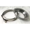 BUNDLE * CNC T6 S400 / K31 Exhaust Outlet Flange to 4in Pipe w/ Clamp