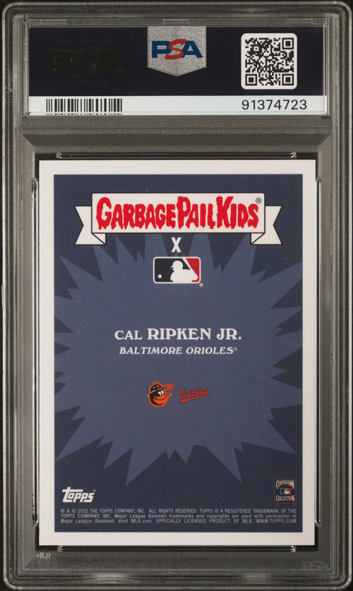 Graded 2023 Topps Garbage Pail Kids Cal Ripken Jr. #5A Tin Can Cal Baseball Card PSA 10 Gem Mint