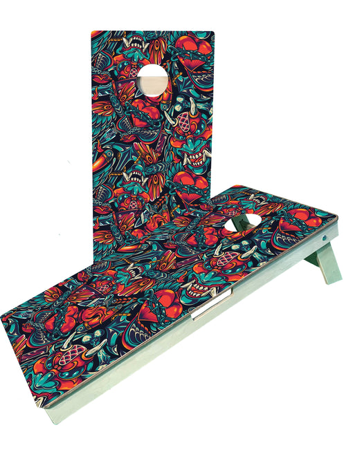 Tattoo Flash Cornhole Boards