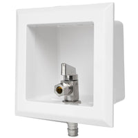 1/2" PEX Expansion (F1960) Inlet, Toilet Outlet Box, 3/8" OD Compression Outlet Plumbingsell