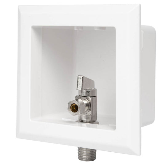 1/2" Sweat Intel, Toilet Outlet Box, with Installed 1/4 Turn Angle Stop Valve Plumbingsell