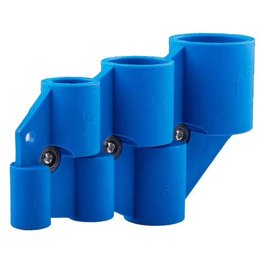Full Size 3/8" -1" Deburring Pipe and Depth Gauge Tool for Copper, CPVC, Pex, PE-RT, HDPE Pipe