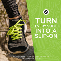 Neon Green Flat Elastic Stretch Shoe Laces The Original Stretchlace