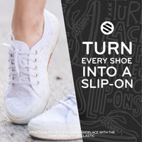 White Flat Elastic Stretch Shoe Laces The Original Stretchlace