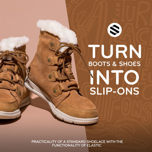 Light Brown Round Elastic Stretch Shoe Laces The Original Stretchlace