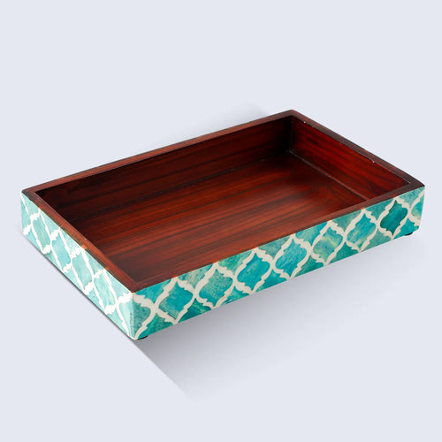 Moroccan Bone Inlay Vanity Decorative Bathroom Tray 10x6