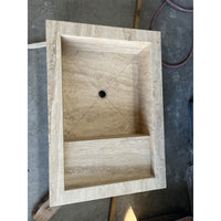 HANDCRAFTED CUSTOM TRAVERTINE SINK - 3 (TR-075)