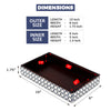 Vanity Trays illusion Wrap Collection Bone & Resin Inlay, Black-White, 10" x 6"