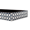 Vanity Trays illusion Wrap Collection Bone & Resin Inlay, Black-White, 10" x 6"