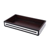 Vanity Tray Parlour Concentric Bone & Resin Inlay, Black & White - 10" x 6"