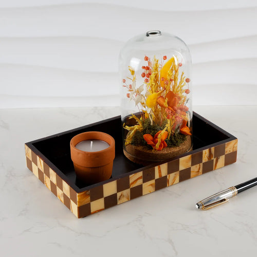 Parlour Gambit Vanity Tray 10x6 Bathroom Catchall Organizer