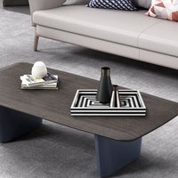 Black White Concentric Tray Coffee Table Ottoman 11x17 12x12