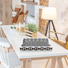 Discovery Cypher Decorative Tray 17x11 & 12x12  Black Ivory Ottoman