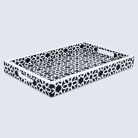 Decorative Tray 17"x11" 12"x12" Shiraz Ottoman Coffee Table