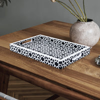Decorative Tray 17"x11" 12"x12" Shiraz Ottoman Coffee Table