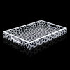 Decorative Tray Zellij Grande Black & White Resin Inlay, 11" × 17", 12" × 12"
