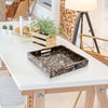 Decorative Tray 17x11, 12x12 Large Ottoman Coffee Table Tray Brown