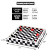 Decorative Tray 12x12 B&W Checkered Tabletop Home Decor Gift
