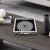 Black White Geometric Serving Ottoman Decorative Tray 12x12