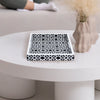 Decorative Tray 17"x11" 12"x12" Shiraz Ottoman Coffee Table