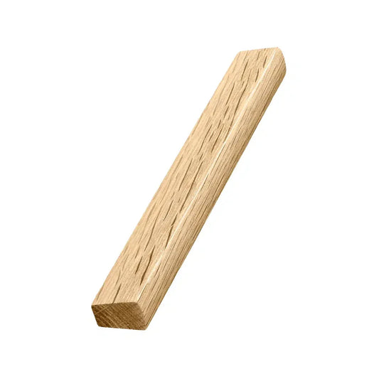 Lacquered Oak Wood "Trim" Straight Drawer Pulls Euro • Knobs