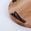 Wood Riser Set of 2 Round Trivet Display Stand 6" 8" Decor