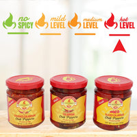 TuttoCalabria Calabrian Chili Pepper Gift Set – Hot Whole, Crushed and Sliced – 3 x 6.5 oz Jars