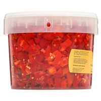 TuttoCalabria Sliced Calabrian Chili Peppers BULK Tub, 98 oz