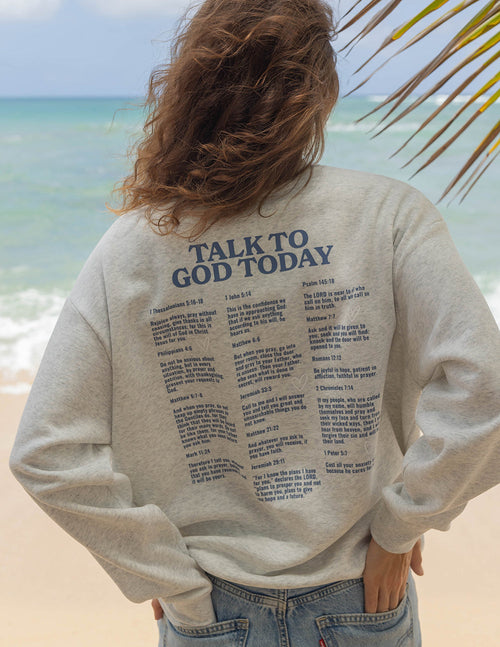 Talk to God Unisex Crewneck