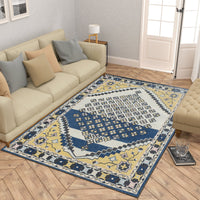 Premium Hand-Tufted Rug Made of 100% Wool  - Tatar Folk - 6x9 Feet