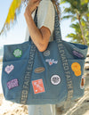 The Large Everyday Denim Tote Patch Kit