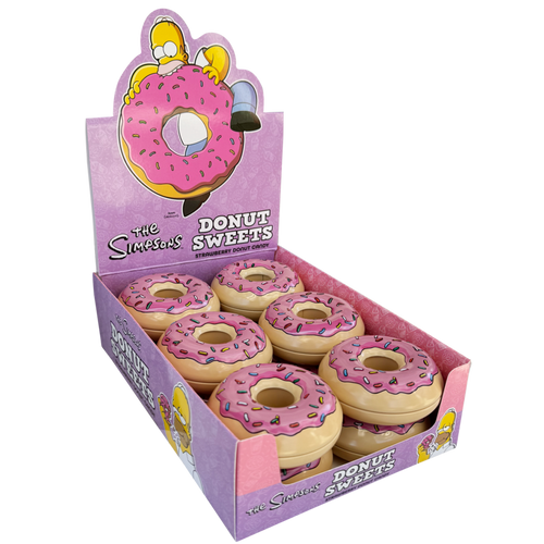 Boston America - The Simpsons Donut Sweets - Strawberry Donut Candy (1.5oz) 12ct