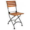 Three Piece Bistro Dining Set with 24" Round Powder Coated Steel Top and Two 5504 Side Chairs
