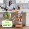 Adjustable Toddler Kitchen Tower with Safety Bars