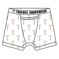 American Duke Apparel Company Toolbox Underwear - The Baseballs & Bat Briefs