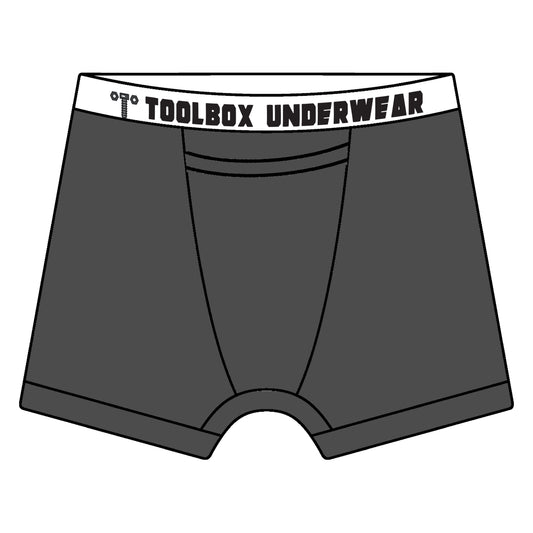 American Duke Apparel Company Toolbox Underwear - The Classic Solid Briefs - Grey