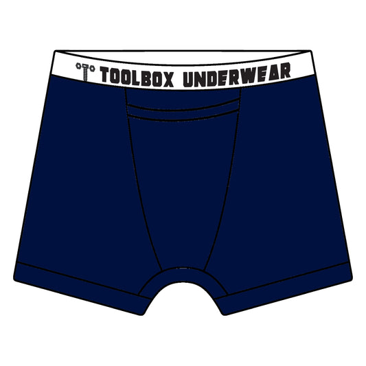 American Duke Apparel Company Toolbox Underwear - The Classic Solid Briefs - Navy