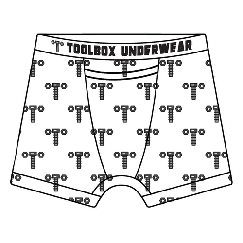 American Duke Apparel Company Toolbox Underwear - The Nuts & Bolts Briefs