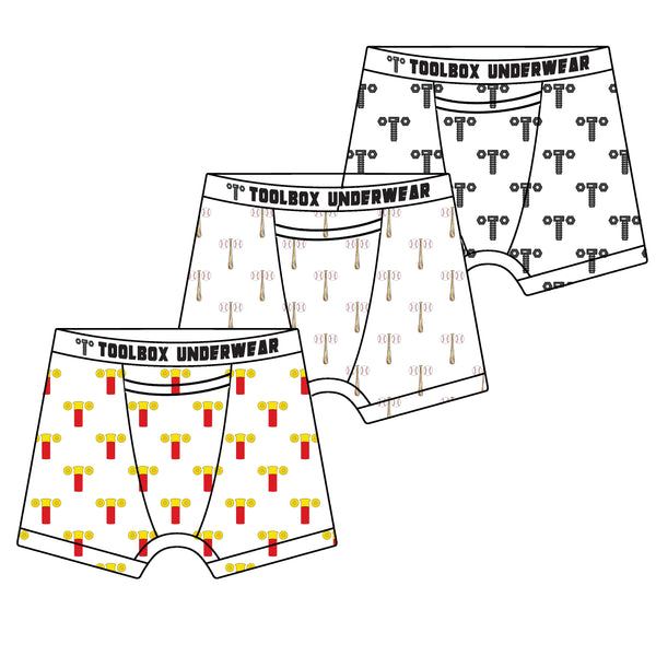 American Duke Apparel Company Toolbox Underwear - Patterns 3 Pack