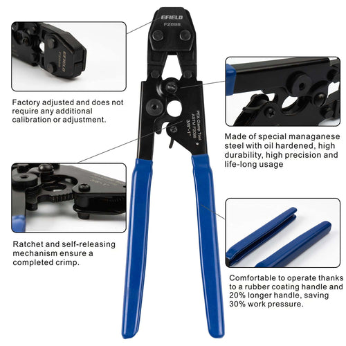 PEX Cinch Clamp Crimp Tool - EFIELD Plumbingsell