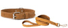 Pro Line Hunting Leather Collar and Leash Set