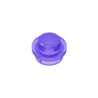 Transparent Blue Purple 4073 1x1 Round Plate Brick – Choose Quantity – Brick-Compatible Bulk Lot