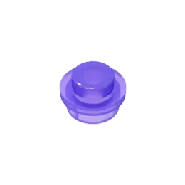 Transparent Blue Purple 4073 1x1 Round Plate Brick – Choose Quantity – Brick-Compatible Bulk Lot
