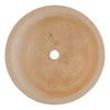 Troia Light Travertine Cylinder Above Vanity Bathroom Sink 2" Embedded Mosaics Border