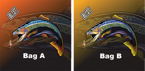 Blast Logo- Rainbow Trout Fishing Cornhole Boards