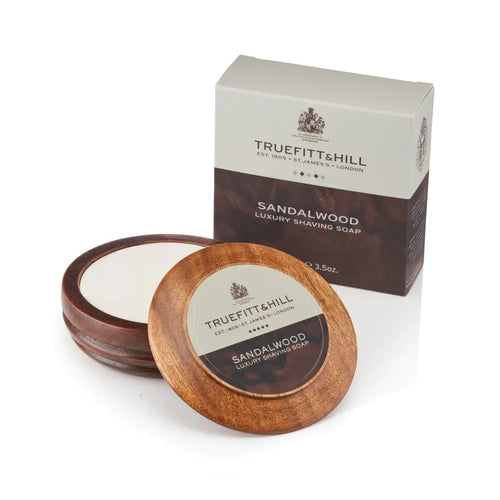 Truefitt & Hill Sandalwood Luxury Shaving Soap (In Wooden Bowl) 3.3 oz