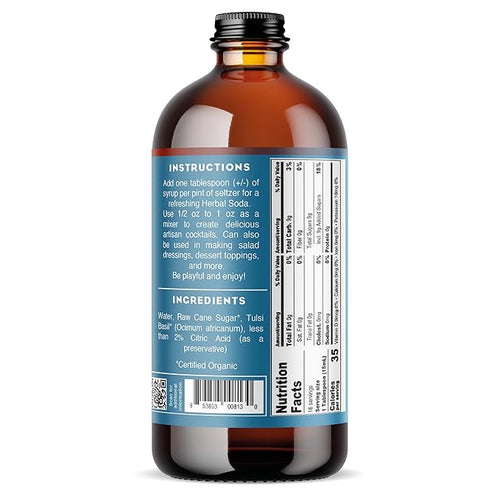 Tulsi Basil Simple Syrup - Organic